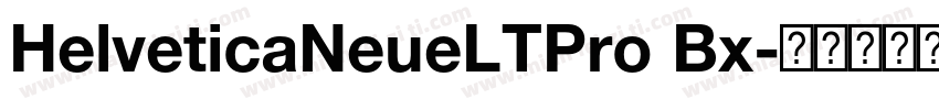 HelveticaNeueLTPro Bx字体转换